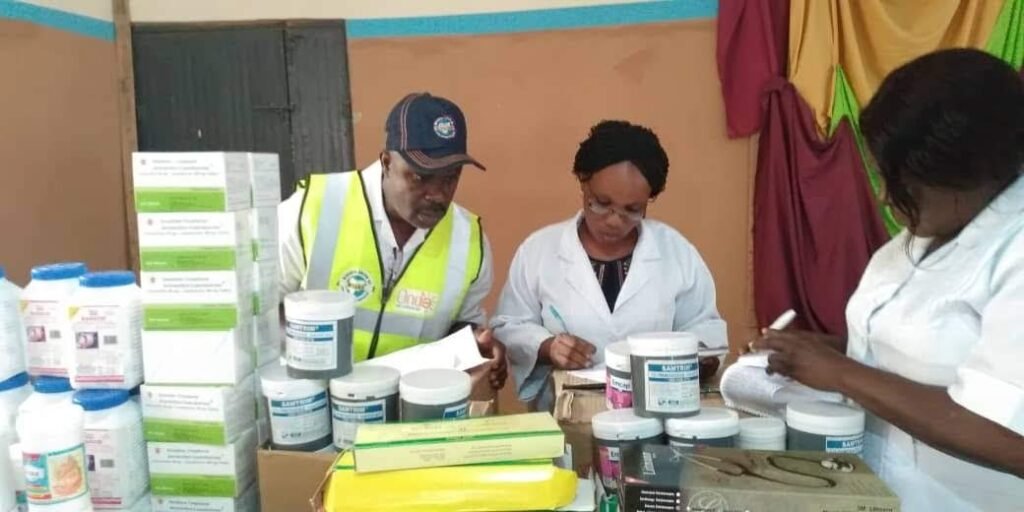 Some members of the medical team at work.